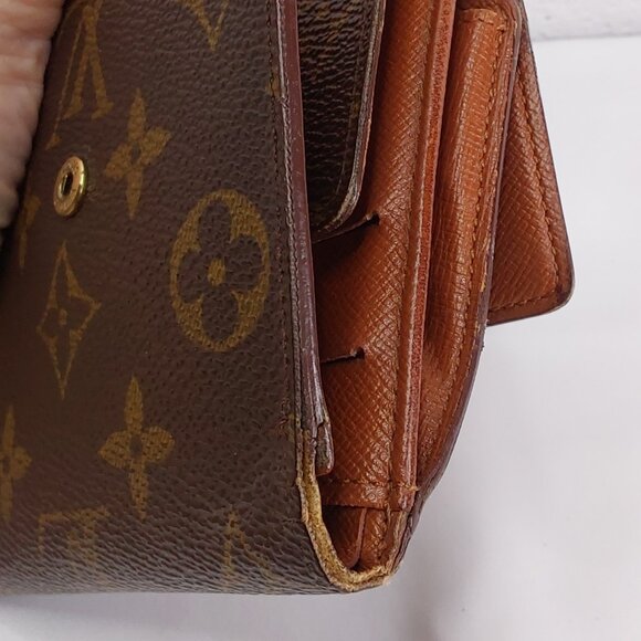 LOUIS VUITTON 'ELISE' MONOGRAM COMPACT WALLET SNAP-COIN POCKET - Picture 15 of 16